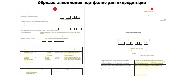Образец заполнения портфолио для аккредитации. Образец заполнения портфолио для аккредитации